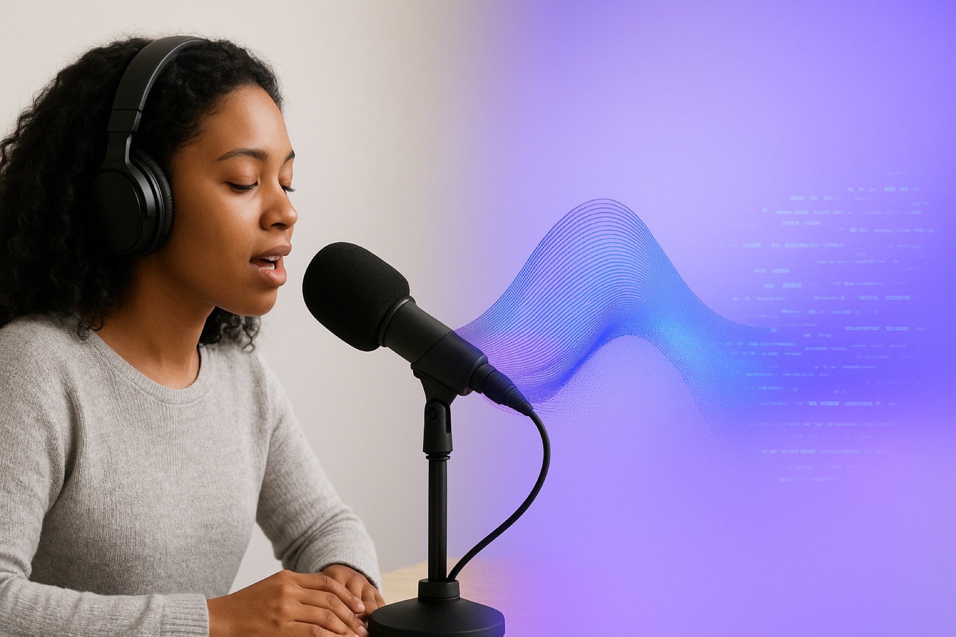 Listener pressing play on a private feed